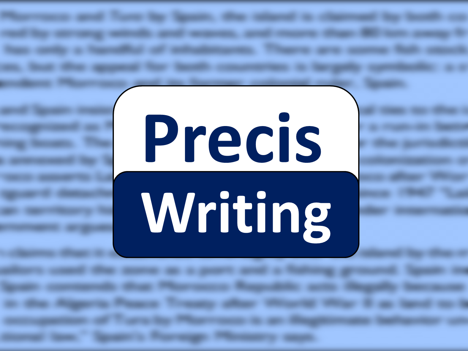 Precis Writing