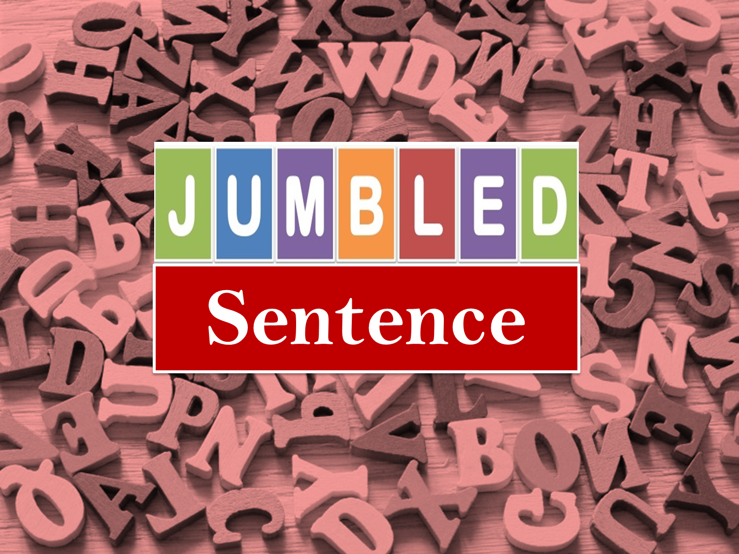 Jumbled Sentences