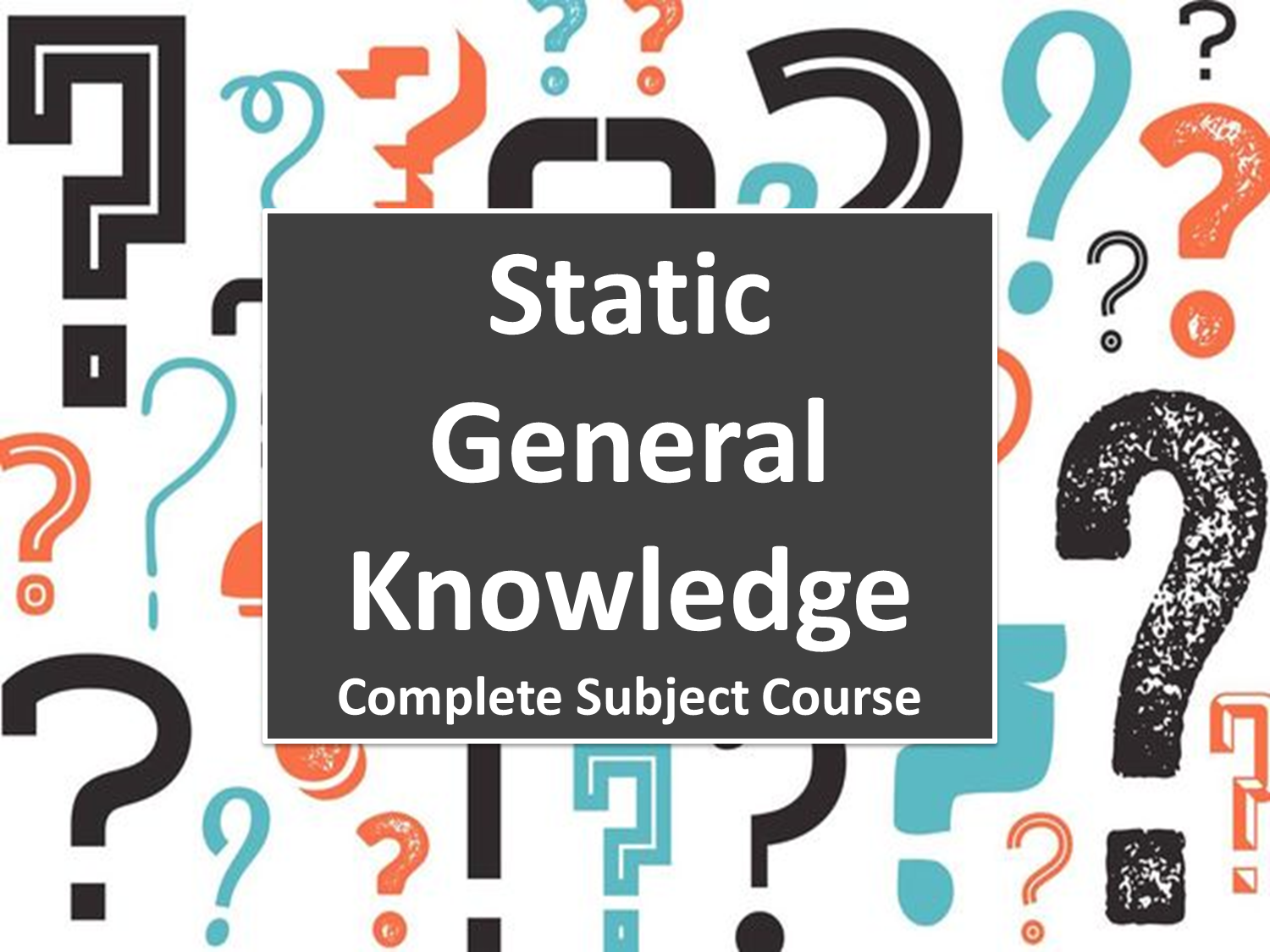 Static GK - Subject Course