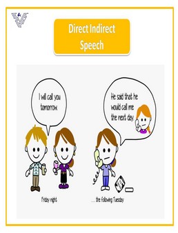 Direct Indirect Speech