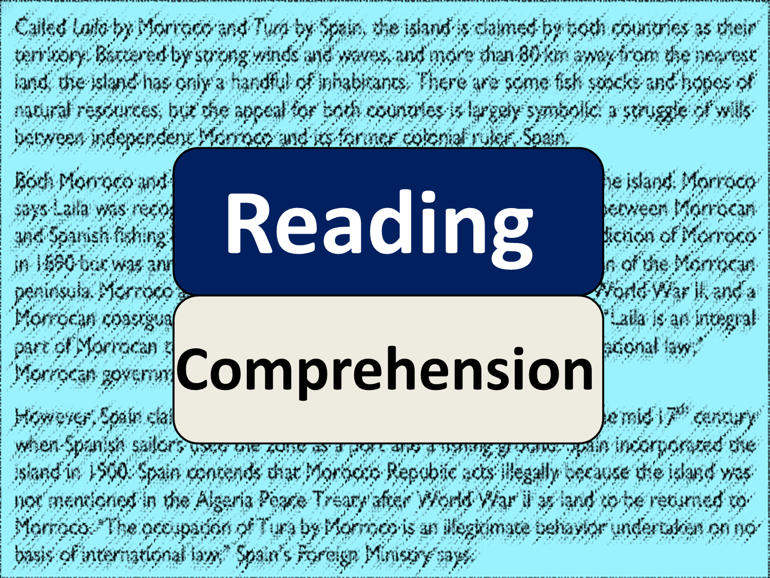 Reading Comprehension